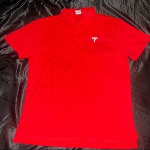 New Tesla Short Sleeve Polo Shirt